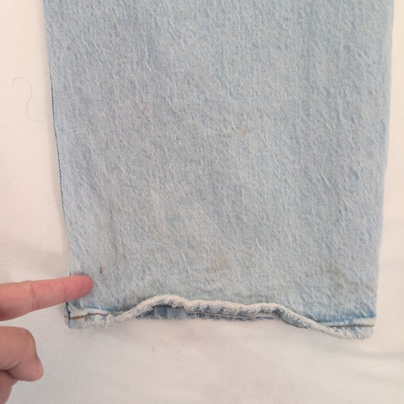 Abercrombie & Fitch Women's Flare Wide Leg Jeans Size 14 (Plus) - Light Blue - Picture 8 of 9